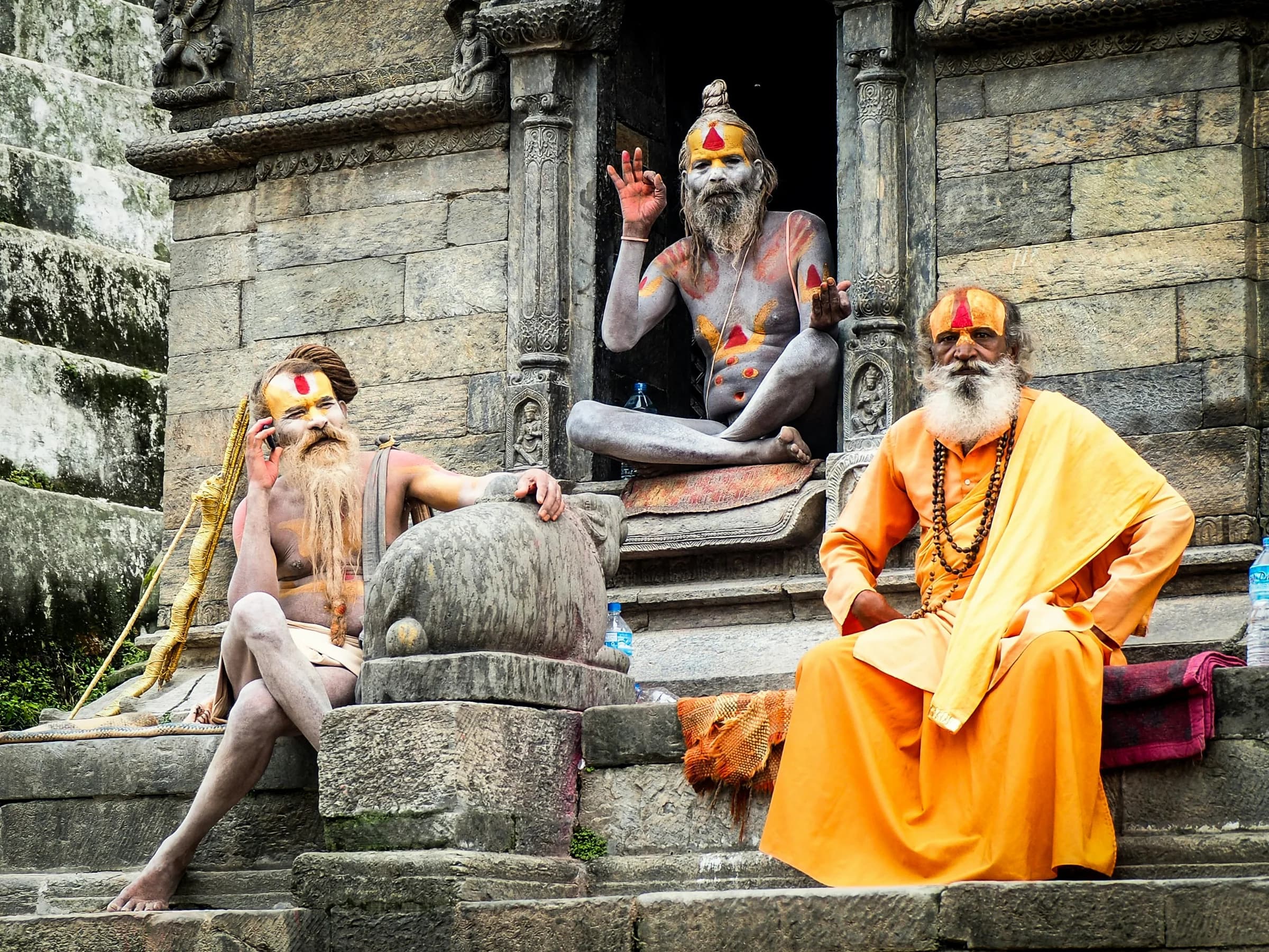 Travellers sharing an experience together