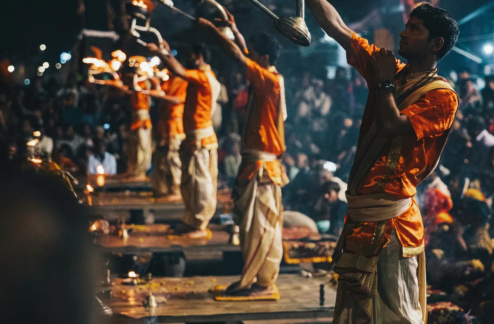 Evening ceremony in Varanasi