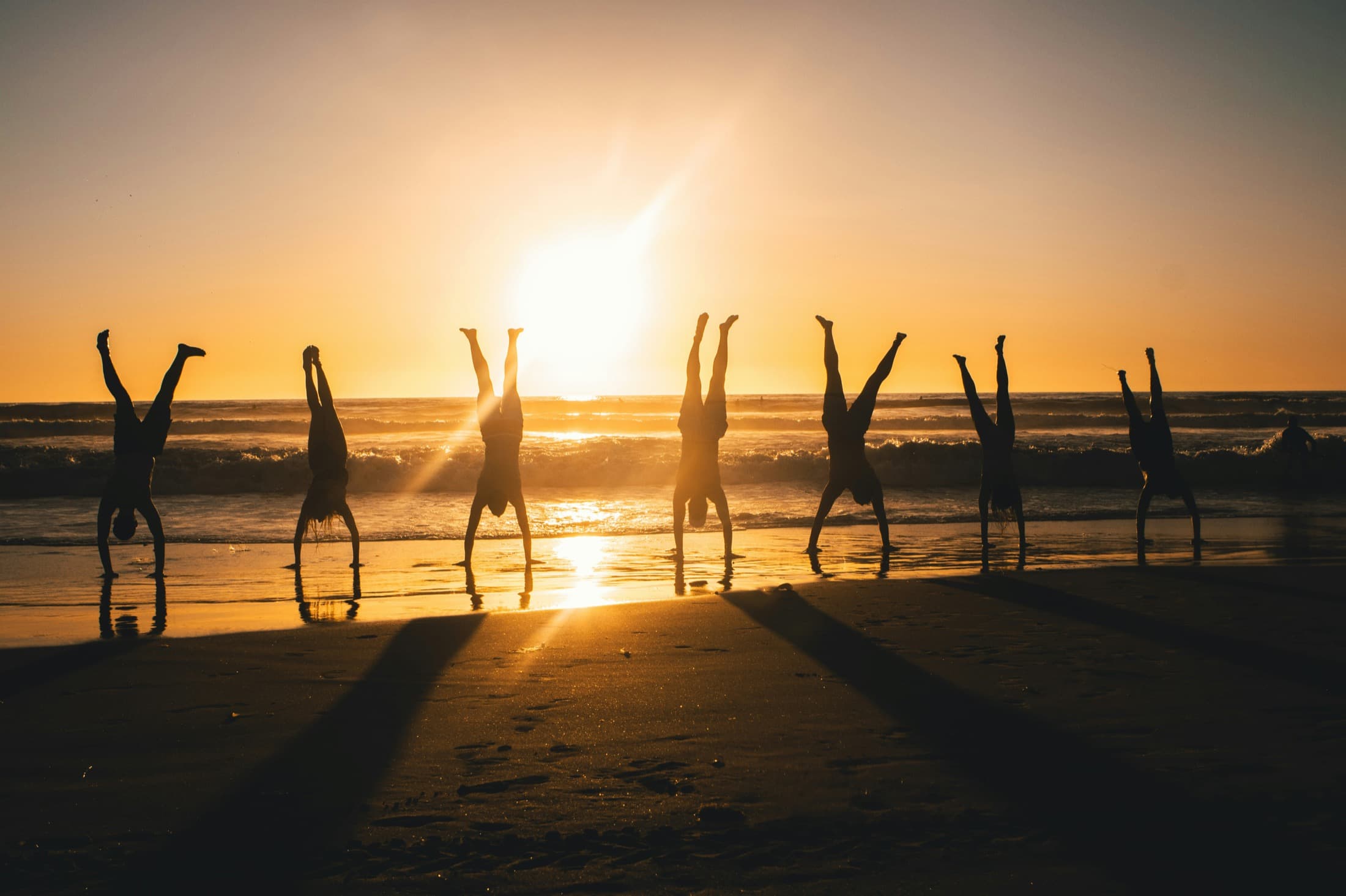 A meaningful group practice beside the sea